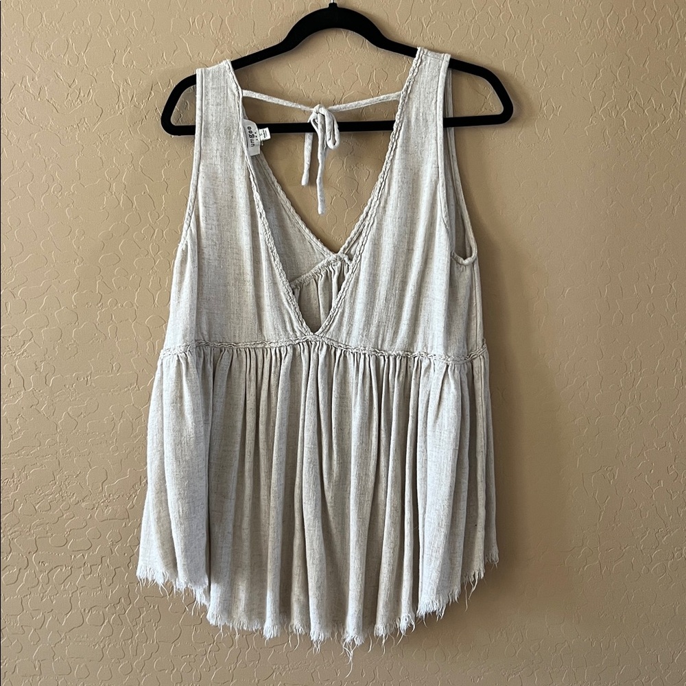 Linen Blend Top - Picture 2 of 3